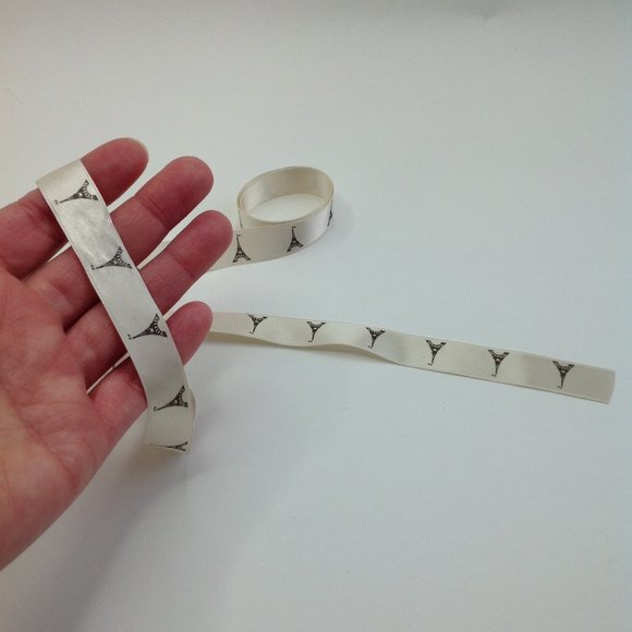 Paris Eiffel Tower Charm Decor Postcards Ribbon Hankie - Picture 7 of 12